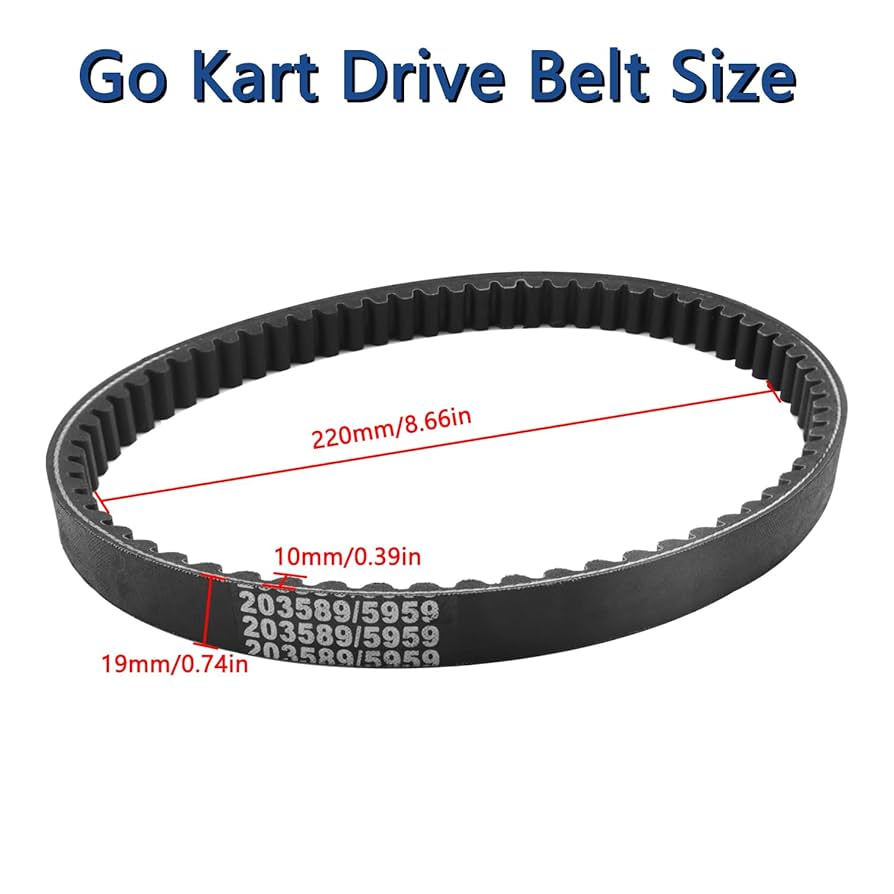 Amazon.com: 203589/5959 Go Kart Drive Belt Compatible with